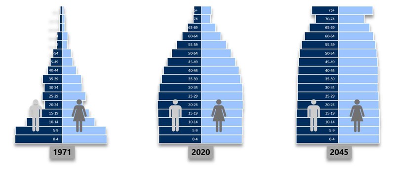 独立100年時代も高齢化社会にはなっていない 独立100年時代も高齢化社会にはなっていない