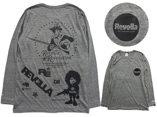 Revolla Revolution ポケット付 トライブレンドロングスリーブ（ヴィンテージヘザー）size：【S/M/L】