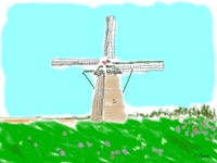 パソコンで描いてみた 水彩画