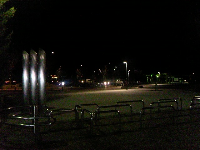 寒いけど夜のドライブ中~☆