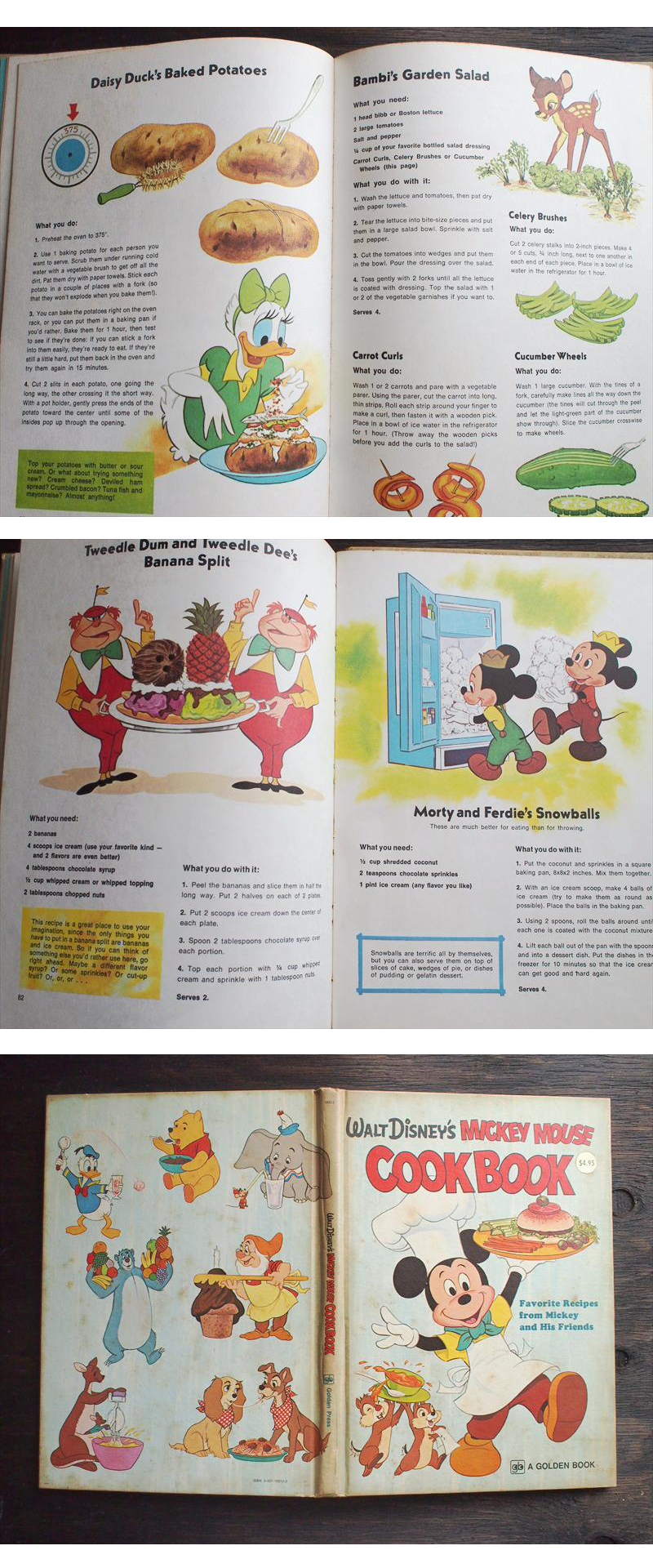 ビンテージ中古洋書本・ディズニーWalt Disneys Mickey Mouse Cookbook・料理コレクション ビンテージ中古洋書本・ディズニーWalt Disneys Mickey Mouse Cookbook・料理コレクション