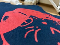 とくいげキャット 生地感 紺 とくいげキャット 生地感 紺