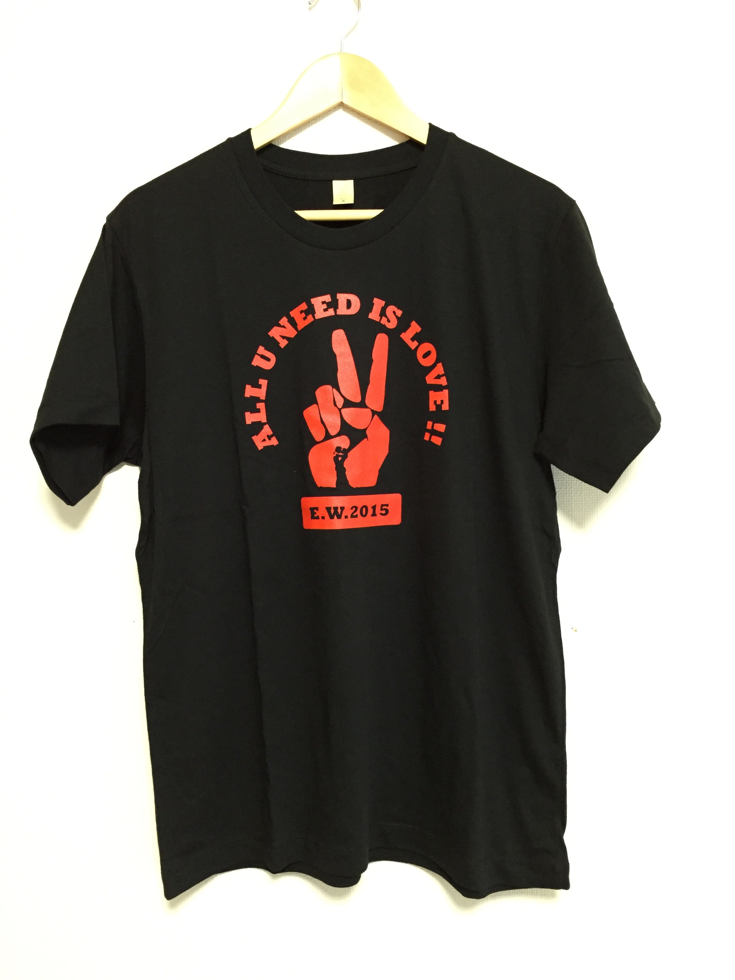 THE PEACE TEE Black(red) THE PEACE TEE Black(red)