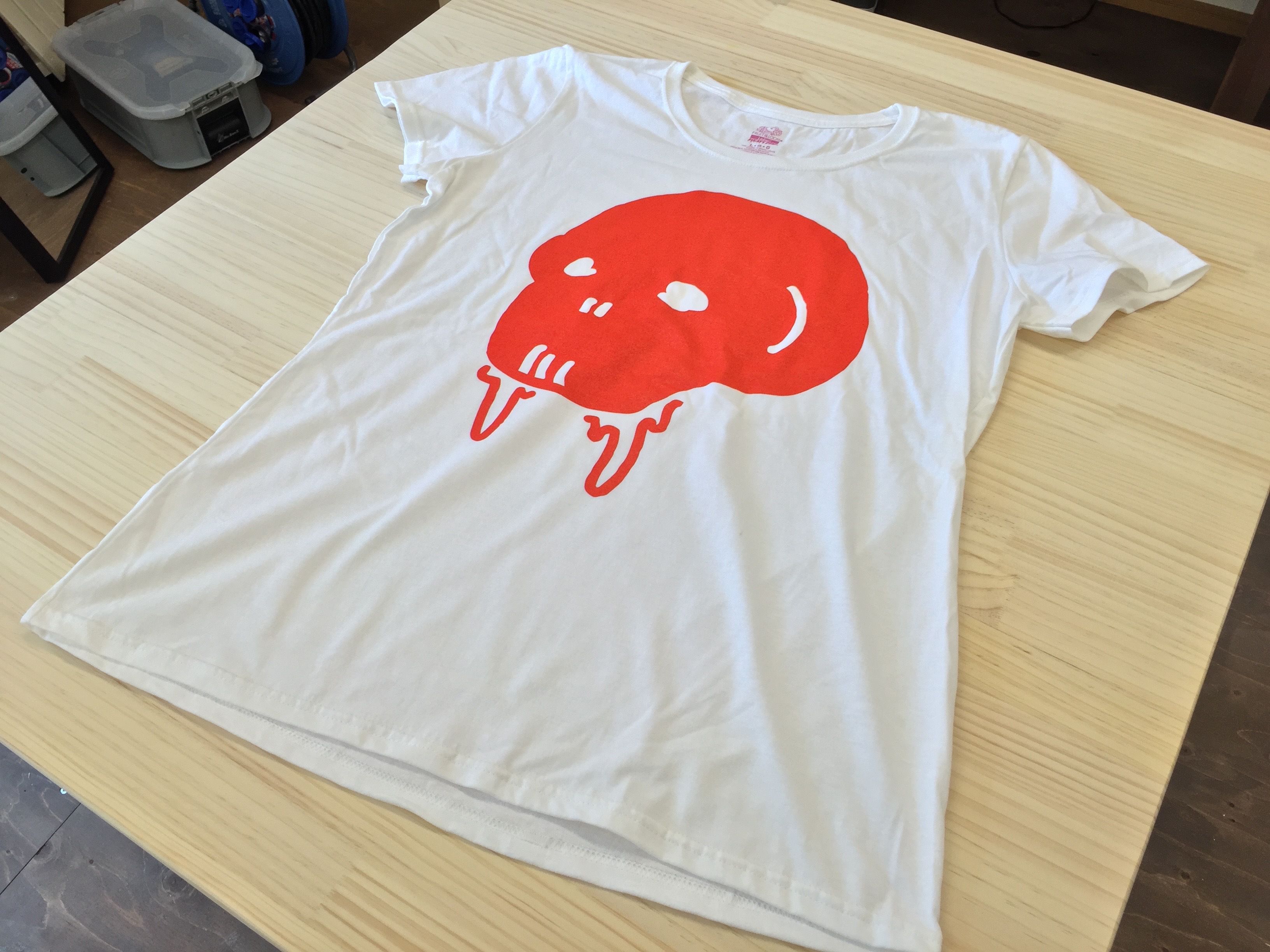 Gluttony Skull Color Tee White ONNANOCO Gluttony Skull Color Tee White ONNANOCO