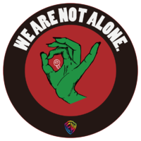 NOT ALONE Sticker -666- NOT ALONE Sticker -666-