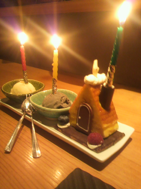 喜んでくれました。