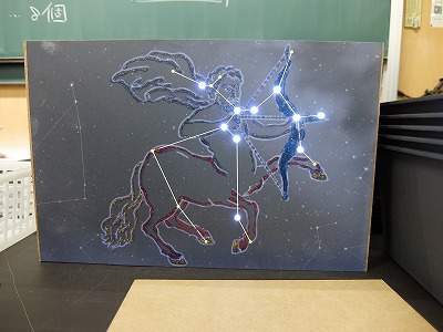 ダイオードを使った星座作り ダイオードを使った星座作り