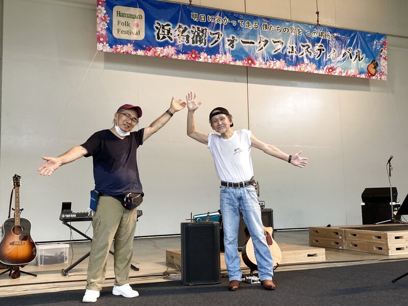 明日の準備進む浜名湖ガーデンパーク屋外ステージ 明日の準備進む浜名湖ガーデンパーク屋外ステージ