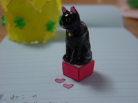黒猫のねこはんこ
