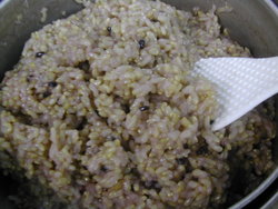 紫黒米入りの玄米、炊いてみました！