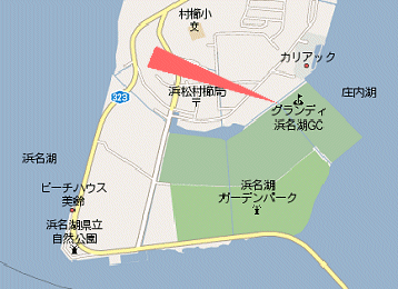 浜名湖のまん中で