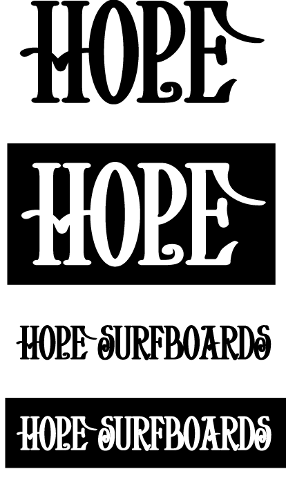 HOPE・カッティングステッカー入荷!