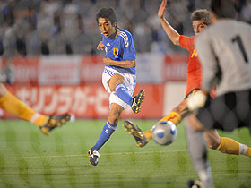 【画像】キリンカップサッカー2009 ベルギ-戦 2点目