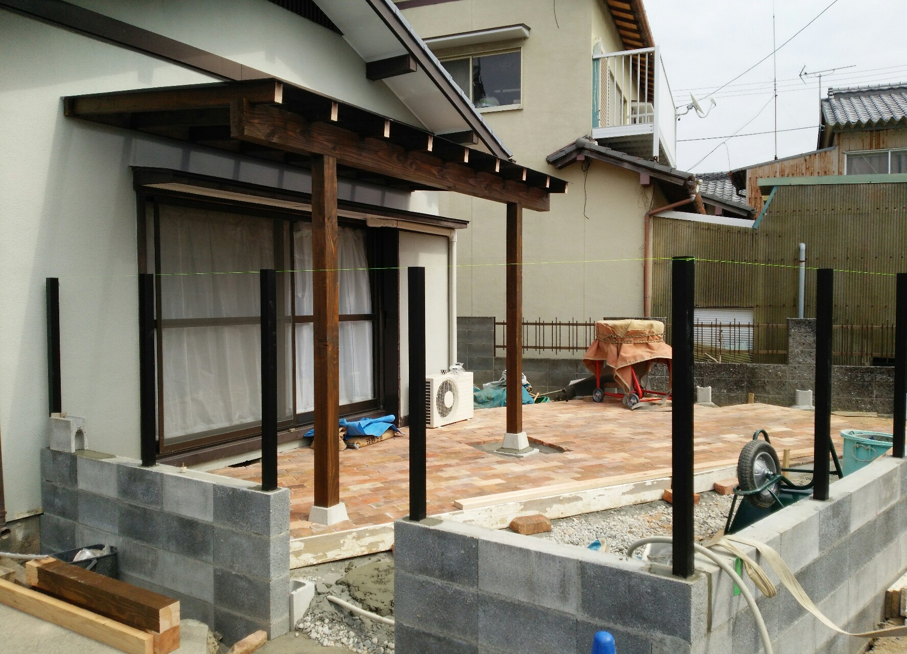 木製テラス屋根 木製テラス屋根