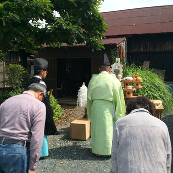新しい門出へのお祓い。 新しい門出へのお祓い。