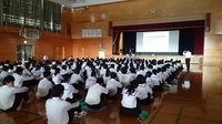 掛川西中学校３年生の環境楽習講座に行ってきました！
