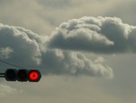 曇りの日の雲