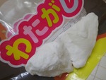 固まった綿がし