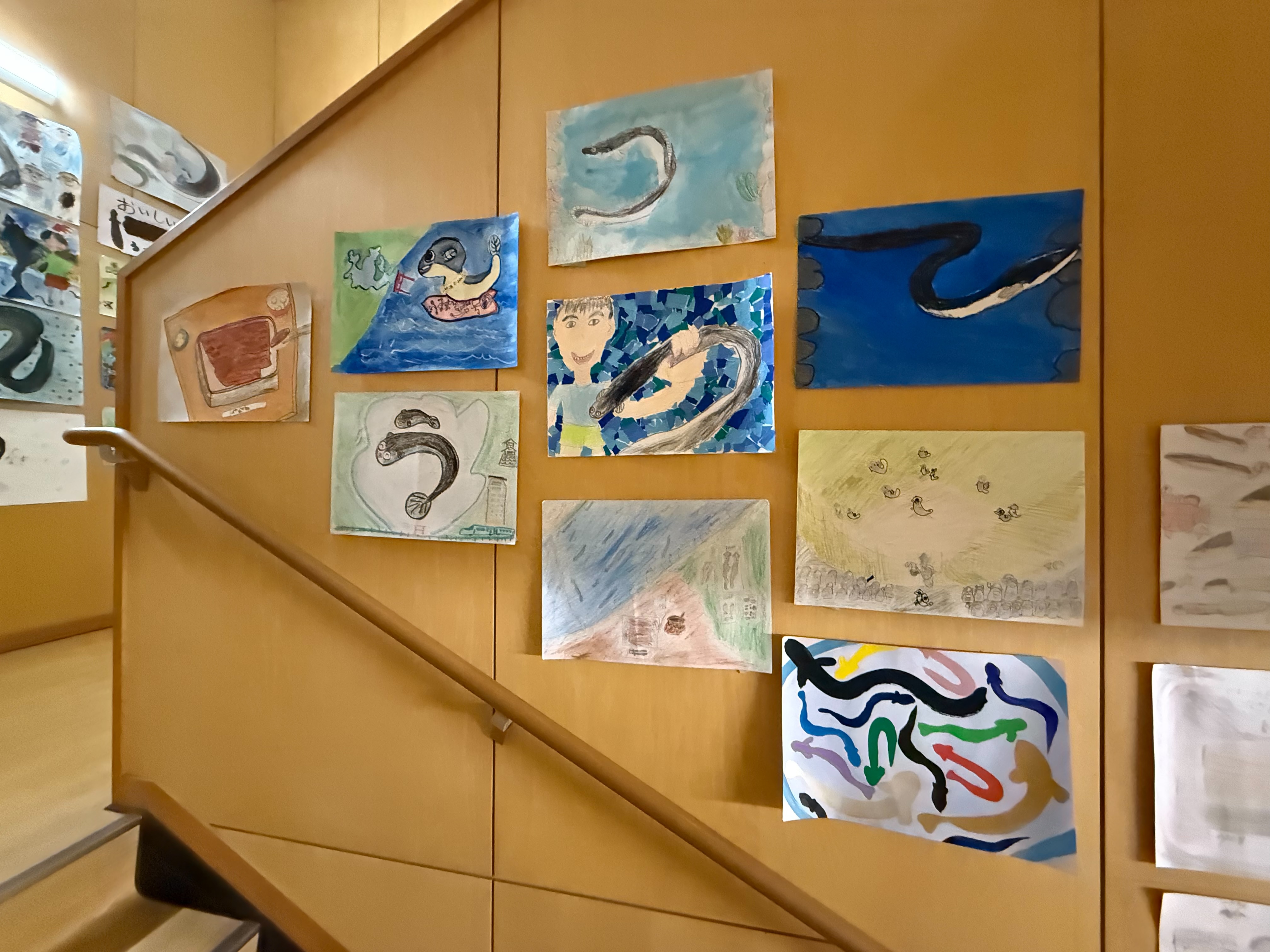 佳作作品の展示と今度について@第1回「うなぎの街」こども絵画コンクール 佳作作品の展示と今度について@第1回「うなぎの街」こども絵画コンクール