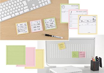 くり返し使える「メモボード」