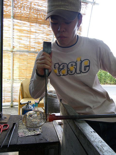 glass work shop 2011　3日目