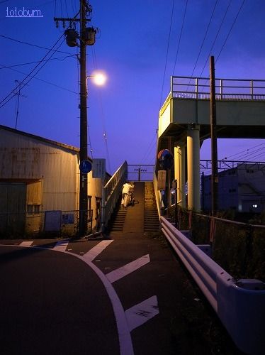 ある日の夕景　～歩道橋～