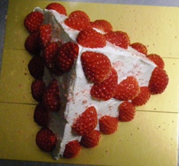 三角のケーキ?