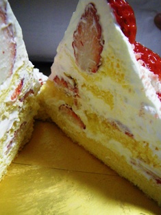 三角のケーキ?