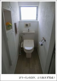 1FトイレDIY　とりあえず終了っ
