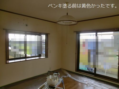 築22年寝室のペンキ塗り②終わり