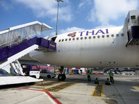 Thai Airways International Airbus A330-300 of international, flight situation