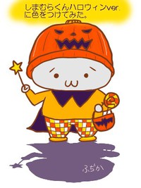 ハロウィンはまだ遠いけど去年のイラストに色をつけてみた