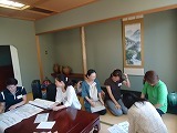 子連れママボランティア講座湖南荘で実習