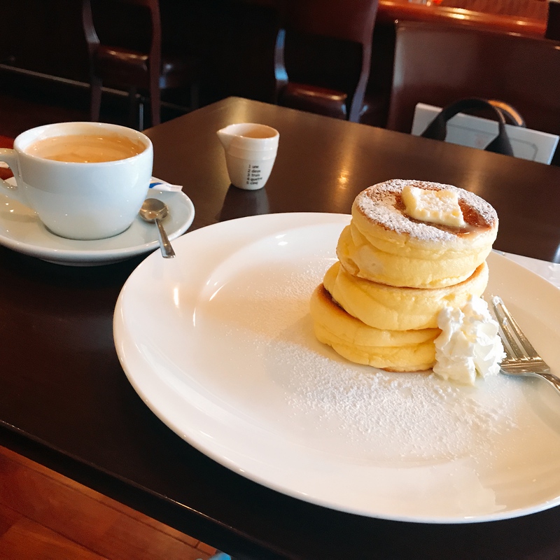 「ラ プルマンカフェ」のふわとろパンケーキ