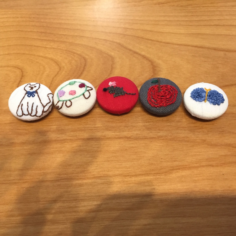 刺しゅういりくるみボタンコレクション