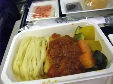 ANA international flights flight meal (from Bangkok to Narita)