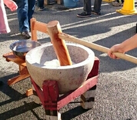 餅つき～