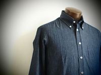 JAMES MORTIMER / Brushed Denim B.D. Shirt