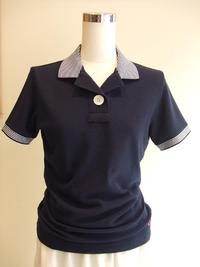 ボーダーリブポロシャツ／FRED PERRY