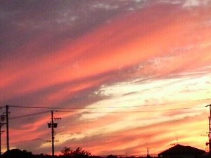 今日の夕空は・・・？