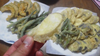 てんぷらで食す。