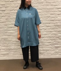 FRED PERRY/OVERSIZED SHIRT DRESS