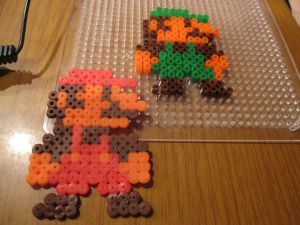 【アイロンビーズ】　マリオを作ってみた