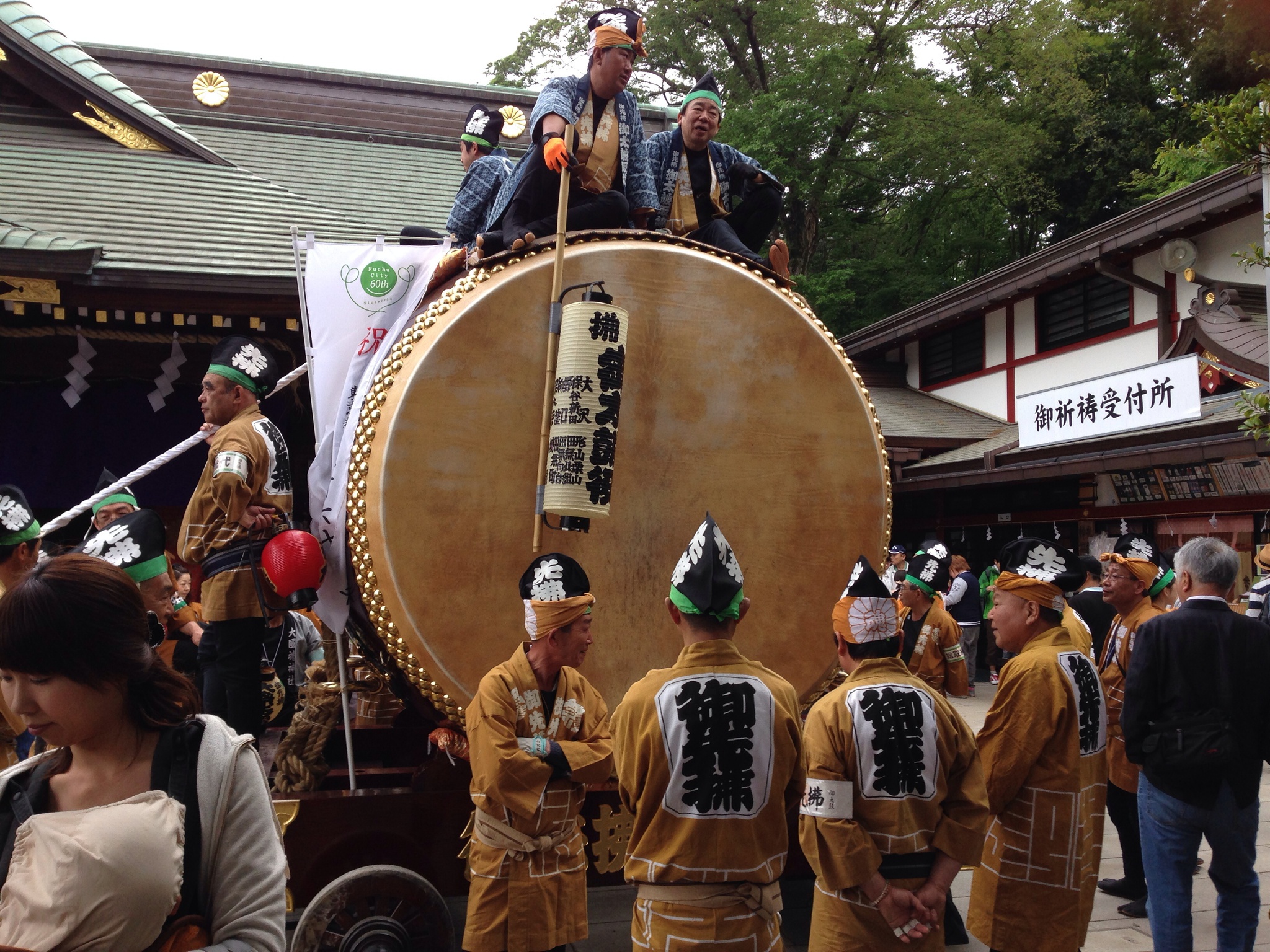 東京の郊外の祭り
