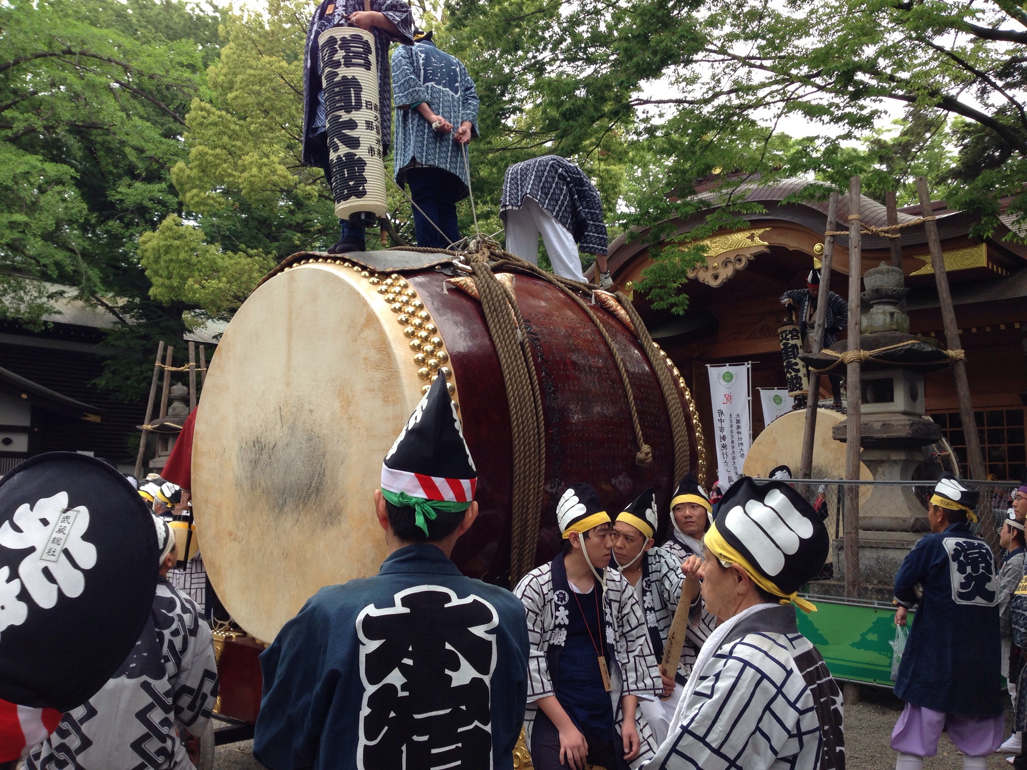 東京の郊外の祭り