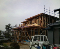 一階の野地板張り 2009/01/21 18:47:07