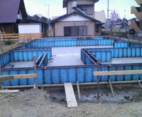 I邸新築基礎工事にて 2009/03/19 22:03:28