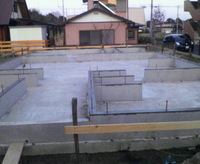 I邸新築基礎工事順調 2009/03/23 21:59:01