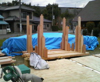 I邸新築工事建舞前日 2009/03/31 20:49:42