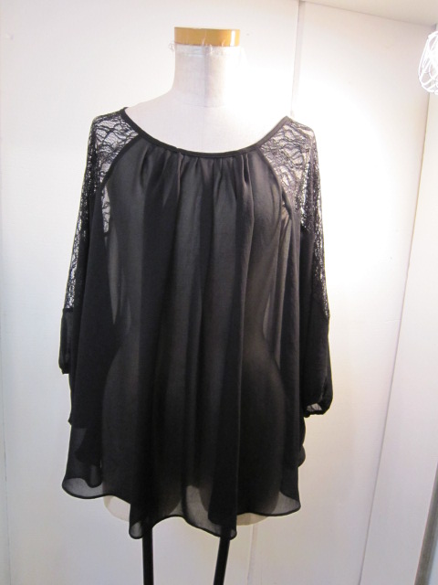GOUT COMMUN  シフォンレースチュニック